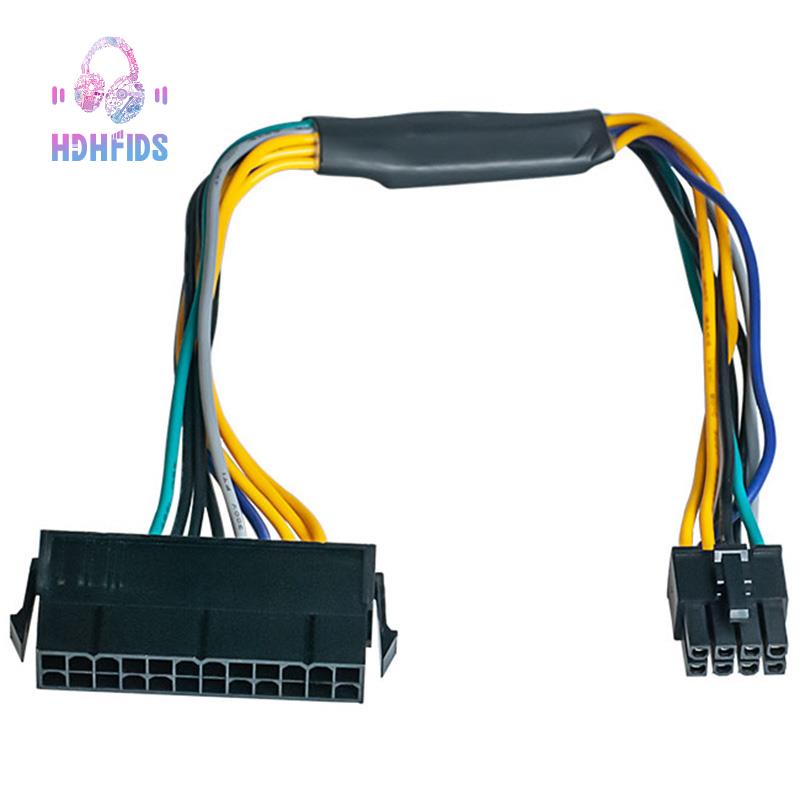 อะแดปเตอร์สายเคเบิล 24 Pin เป็น 8 Pin ATX PSU สําหรับ DELL Optiplex 3020 7020 9020 Precision T1700 1