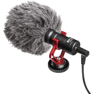 Boya by-bm2021 super cadioid microphone ไมโครโฟนติดกล้อง สมาร์ทโฟน คอมพิวเตอร์ ไมค์อัดเสียง