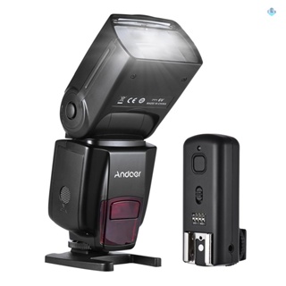 Andoer AD560 IV 2.4G ไฟแฟลชไร้สาย GN50 พร้อมทริกเกอร์แฟลช สําหรับกล้อง DSLR