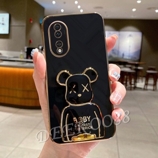 เคสโทรศัพท์มือถือ ลายหมีน่ารัก พร้อมขาตั้ง สําหรับ Honor 90 Lite X8a Magic5 Pro 5G 4G Honor90Lite Honor90