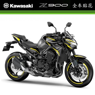 สติกเกอร์สะท้อนแสง กันน้ํา พิมพ์ลายดอกไม้ สําหรับติดตกแต่งล้อรถยนต์ Kawasaki Z900
