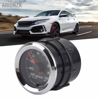 ARIONZA Universal Turbo Boost Gauge Pointer 7 สีจอแสดงผล LED ‑30‑30 PSI 52 มม.Dia Fit สำหรับ 12V รถยนต์รถบรรทุกเรือ