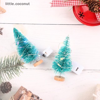 [little.coconut] โมเดลต้นคริสต์มาสเรืองแสง ขนาดเล็ก 1/12 สําหรับตกแต่งบ้านตุ๊กตา 1 ชิ้น