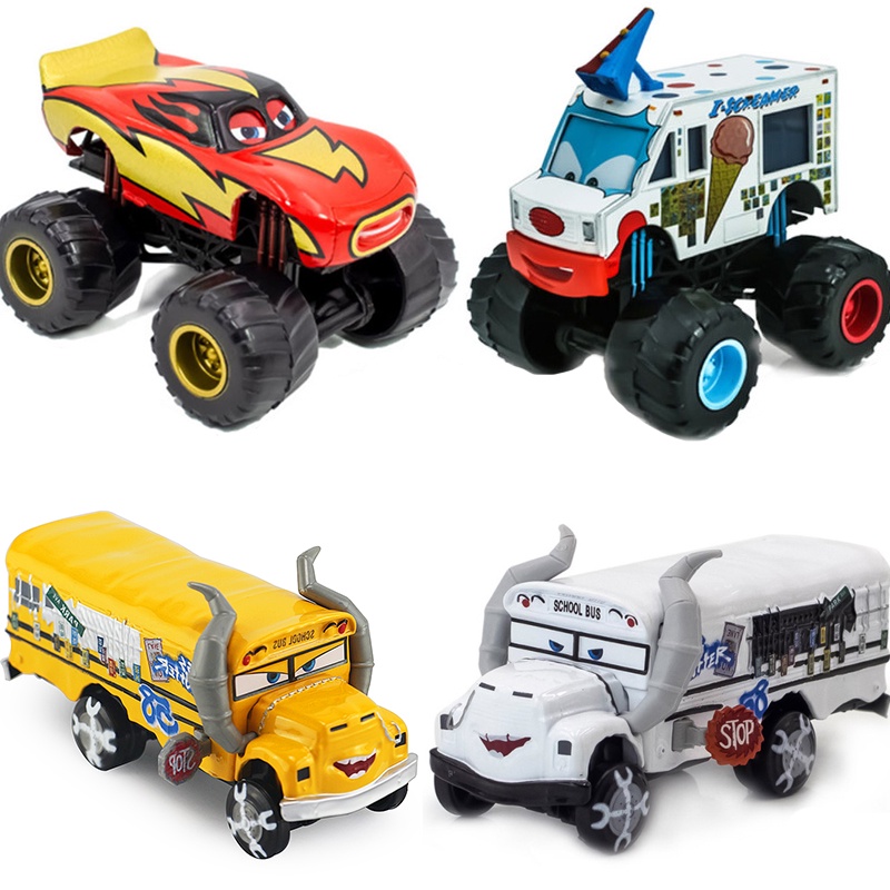 Pixar Cars 2 3 Miss Fritter Frank Lightning McQueen รถเหล็ก รถเหล็ก รถเหล็ก