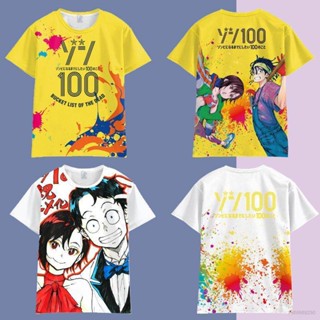 23 Zom 100: เสื้อยืดแขนสั้น พิมพ์ลายอนิเมะ 3D พลัสไซซ์ สําหรับเด็ก ผู้ใหญ่ ทุกเพศ