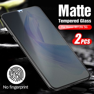 2PCS 9D Frosted Matte Tempered Glass For Honor 90 Lite Light 5G CRT-NX1 6.7" Anti-Fingerprint Screen Protector Film Honer 90Lite