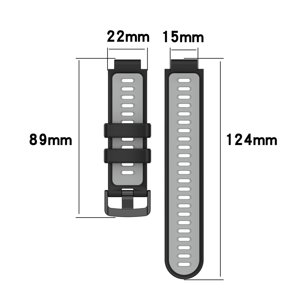 สายนาฬิกาข้อมือซิลิโคน สําหรับ Garmin Forerunner 220 230 235 620 630 735XT Smart Watch Band
