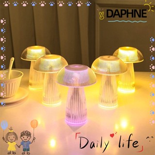 DAPHNE โคมไฟตั้งโต๊ะ Led รูปเห็ด แมงกะพรุน แบบดั้งเดิม สําหรับตกแต่งห้องนอน