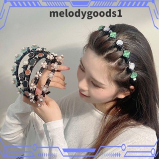 Melodygoods1 กิ๊บติดผมหน้าม้า ประดับพลอยเทียม