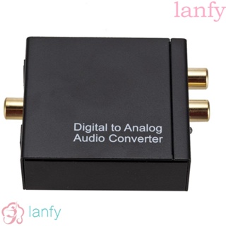 Lanfy เครื่องขยายเสียงดิจิทัล TV SPDIF เป็นแจ็ค 3.5 มม. เป็นอะนาล็อก RCA(R/L) พร้อมสายออปติคอล อะแดปเตอร์เสียง สําหรับทีวี เครื่องเล่น DVD เกมคอนโซล