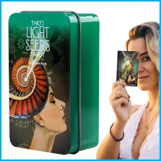 ไพ่ทาโรต์ The Light Seers Mysterious Divination พร้อมคู่มือการทํานายโชคชะตา