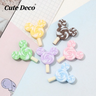 CROCS 【Cute Deco】กระดุมเรซิ่น รูปอมยิ้ม และหัวมิกกี้น่ารัก สําหรับตกแต่งรองเท้า DIY