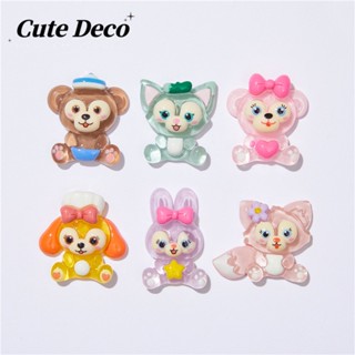 【Cute Deco】กระดุมเรซิ่น รูปตุ๊กตาการ์ตูนน่ารัก DIY สําหรับตกแต่งรองเท้า Crocs