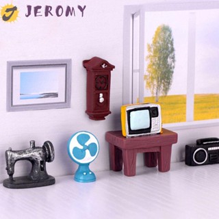 Jeromy นาฬิกาแขวนผนัง เรซิน ขนาดเล็ก สร้างสรรค์ ของขวัญ สําหรับตกแต่งบ้าน DIY