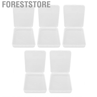 Foreststore Clear Small Storage Box  Multipurpose Compact Durable Rectangular Plastic Mini Container for Jewelry