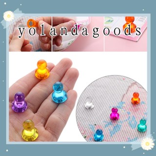 ☆YOLA☆ Multifunction Diamond Painting Cover Holder Diamond Accessories Diamond Painting Tools Magnet Cover Minders DIY Crafts Candy Color Fridge Magnet Paper Cover Holder Cross Stitch/Multicolor