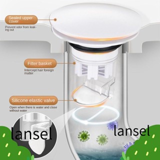 Lansel แกนเด้งอ่างล้างหน้า กันแมลง ABS กันกลิ่น มีประโยชน์ สําหรับท่อระบายน้ํา พื้นห้องน้ํา ห้องครัว