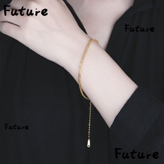 Future สร้อยข้อเท้าโซ่ รูปงู สีทอง สีเงิน