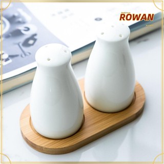 Rowans ขวดปรุงรส เซรามิค สีขาว สําหรับปรุงรสพริกไทย ห้องครัว