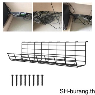 ถาดจัดระเบียบสายเคเบิล สําหรับจัดระเบียบโต๊ะทํางานที่บ้าน สํานักงาน