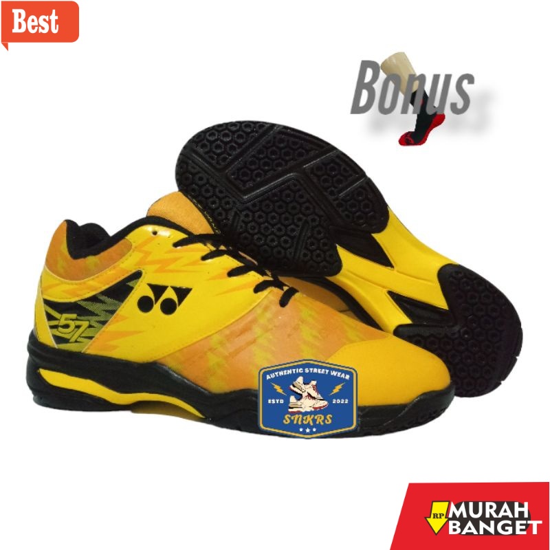 รองเท้าแบดมินตันล่าสุด - Yonex Shb 57 Power Cushion Shoes Yonex 57 รองเท้าแบดมินตันรองเท้ากีฬา Unise