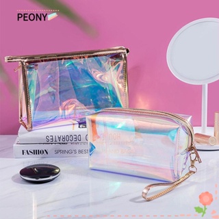 Peonypavilion กระเป๋าเครื่องสําอาง PVC ขนาดใหญ่ จุของได้เยอะ สําหรับเดินทาง