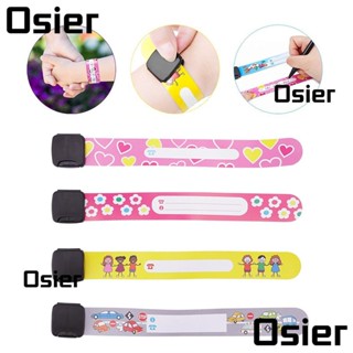 Osier1 สายรัดข้อมือ PVC ป้องกันการสูญหาย สําหรับเด็ก 12 ชิ้น 8 ชิ้น