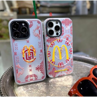 เคสโทรศัพท์มือถือ เคลือบด้าน ลาย McDonalds สําหรับ iphone14 13 12 pro max 14 11 14pro 14plus IMD 13 12 11 promax