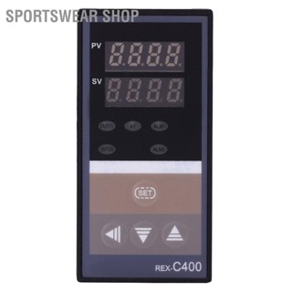 Sportswear Shop  1PC แผงดิจิตอล 10A AC 220V Intellgent Temperature Controller เอาต์พุตรีเลย์พร้อมคลิปสีดำ