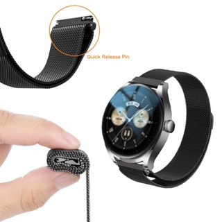 สายนาฬิกาข้อมือสเตนเลส แม่เหล็ก แบบเปลี่ยน สําหรับ HUAWEI watch Buds