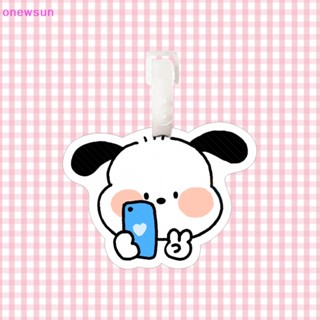 Onew Sanrio พวงกุญแจพลาสติก จี้ตุ๊กตาการ์ตูน Pacha Dog สําหรับห้อยกระเป๋าเดินทาง กระเป๋าเป้สะพายหลัง