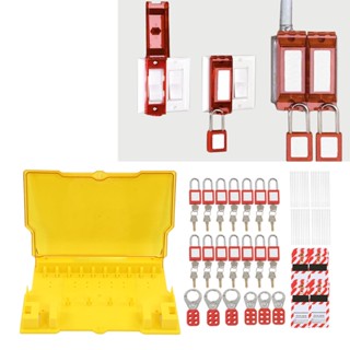 FS Moto Lockout Tagout Kit Professional One Piece ที่อยู่อาศัยความปลอดภัยไฟฟ้า Lock Out Tag Kits สำหรับโรงงาน