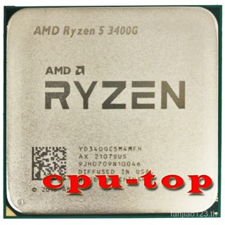 ซ็อกเก็ต AMD Ryzen 5 3400G 3.7 GHz Quad-Core Eight-Thread 65W CPU Processor YD3400C5M4MFH AM4