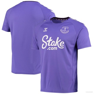 Qy Everton Jersey Pre Match เสื้อยืดลําลอง แขนสั้น ให้ความอบอุ่น พลัสไซซ์ สําหรับเล่นกีฬา ฟุตบอล