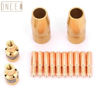 【ONCEMOREAGAIN】Superior Quality 14pc Welding Set Nozzle Contact Tip Mig Parts for Miller