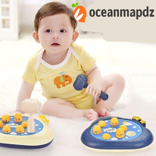 Oceanmapdz Montessori Whac-A-Mole เกมค้อนอิเล็กทรอนิกส์ ลายการ์ตูนสัตว์น่ารัก ของเล่นเสริมการเรียนรู้เด็ก|ของเล่นไฝพลาสติก เพื่อการเรียนรู้เด็ก