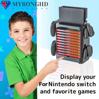 Myronghd อุปกรณ์เสริมที่วางการ์ดเกม สําหรับ Nintendo Switch Game Storage Tower