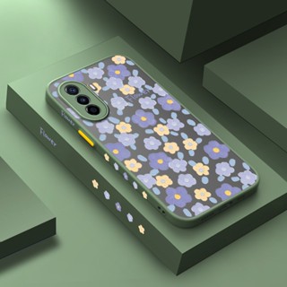 สําหรับ Huawei Nova Y70 Plus Nova 10 Pro เคสการ์ตูน ภาพวาดสีน้ํามัน ดอกไม้ ดีไซน์ใหม่ บาง ฝ้า เคสโทรศัพท์แข็ง ซิลิโคนนิ่ม เคสกันกระแทก