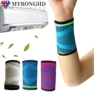 Myronghd สายรัดข้อมือ ผ้าไฟเบอร์ ยืดหยุ่น ระบายอากาศ ใส่สบาย อุปกรณ์เสริม สําหรับยกน้ําหนัก เล่นกีฬา