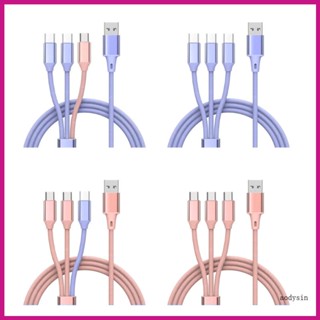 Aod อะแดปเตอร์สายชาร์จ USB2 0 เป็น MicroUSB TypeC 66W 3 in 1