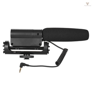 Fw Recording Condenser Microphone Photography Interview Cardioid Directional Video Microphone for    DSLR ILDC Cameras with 3.5mm MIC Socket