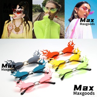 Maxg แว่นกันแดดแฟชั่น ผู้หญิง ผู้ชาย แว่นกันแดด แบบแคบ เทรนด์ คลื่น แว่นตากันแดด