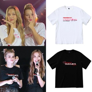 ใหม่ FreenBecky เสื้อยืดลําลอง ผ้าฝ้าย แขนสั้น คอกลม สําหรับผู้ชาย และผู้หญิง 2023