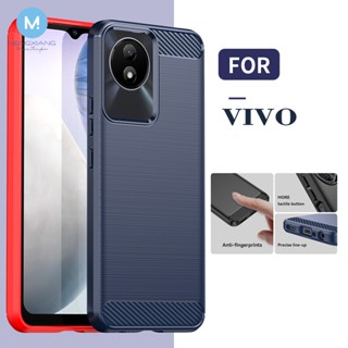 เคสโทรศัพท์มือถือแบบนิ่ม TPU ลายทหาร เรียบง่าย ทนทาน สําหรับ VIVO Y02 Y55 Y75 Y33S Y30 Y33E V23 S12 T1 iOQQ Z6 U5 Pro 5G