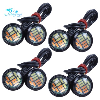 หลอดไฟกลางวัน 12V 23 มม. 4014 12 LED DRL 8 ชิ้น