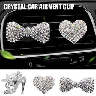 New Rhinestone Car Air Freshener Vent Clip Charms Crystal Bling Car Accessories