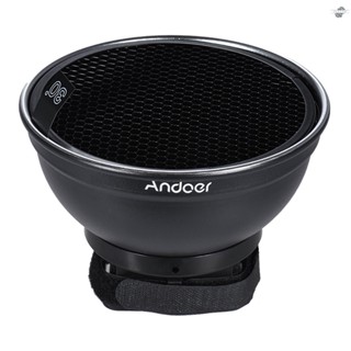 {fly} Andoer 5.9 (15cm) Silver Beauty Dish Diffuser w/ 30 Degree Honeycomb Replacement for Neewer   Yongnuo Godox Meike Vivitar Photography On-camera Flash Speedlite Sp