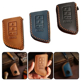 ⚡NEW 8⚡Car Key Cover Black Blue Brown Car Accessories Car Remote Key Fob Cowhide