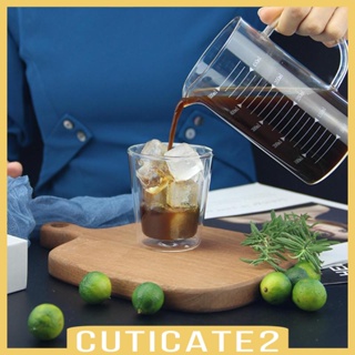 [Cuticate2] แก้วกาแฟสองชั้น ฉนวนกันความร้อน สําหรับชากาแฟ บอโรซิลิเกตสูง