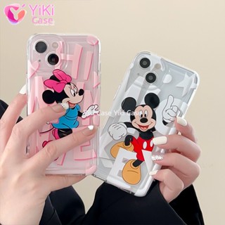 Yiki|เคสโทรศัพท์มือถือ TPU นิ่ม กันตก ลายการ์ตูนดิสนีย์ มิกกี้ มินนี่ สําหรับ Huawei Honor 80GT 80SE 80 Pro 80 70 Pro 70 60SE 60 Pro 60 20 9X Pro Y9S